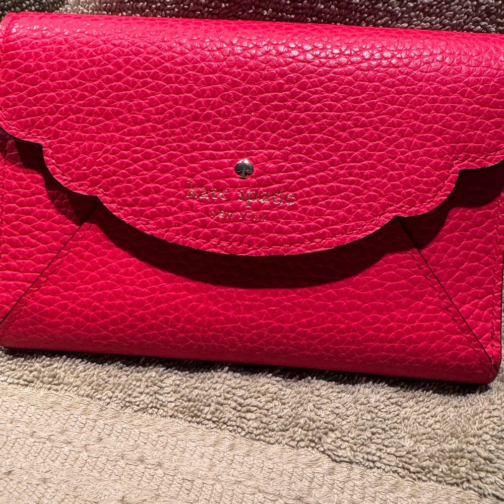 Kate Spade Vibrant Pink Leather Clutch
